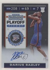 2019 Panini Contenders Rookie Playoff Ticket 71/99 Darius Bazley #141 Auto 4f5