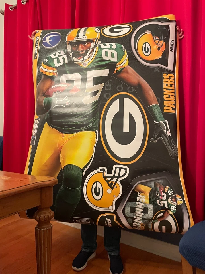 Greg Jennings Green Bay Packers NFL Fathead в натуральную величину - Изображение 2 из 2