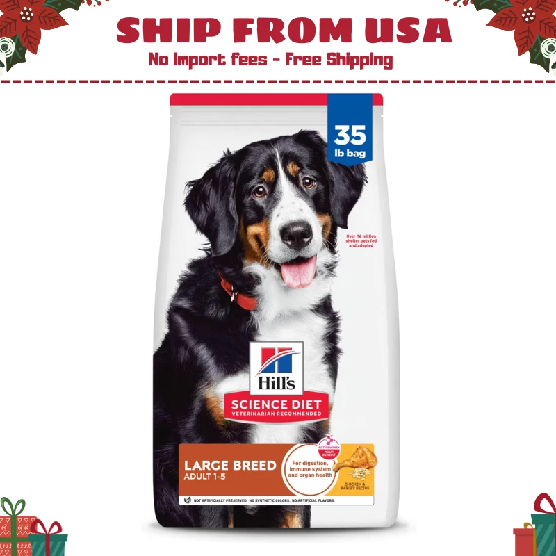 Hill's Science Diet Adult Large Breed Chicken & Barley Dry Dog Food, 35lbbag