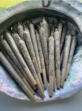 Organic Egyptian Blue Lotus Flowers pre rolled herbal incense cones. Pack of 10