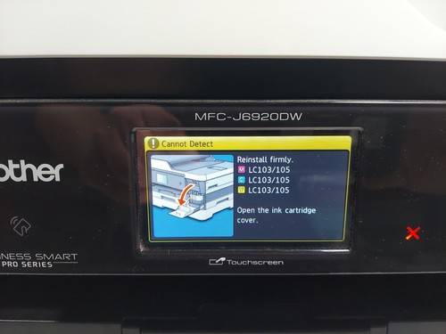 Brother MFC-J6920DW Color Inkjet Business Printer WORKS *Needs Black Ink -As Is - Picture 10 of 15