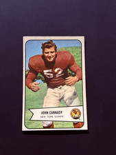 1954 Bowman Football #19 John Cannady EXMT