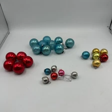 Vintage Christmas Mercury Glass Ball Ornaments Lot Of 26 Japan USA Various Sizes