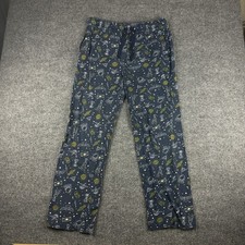 BoxLunch Harry Potter Pajama Pants Mens Medium Navy Blue Magic Icon Print Cotton