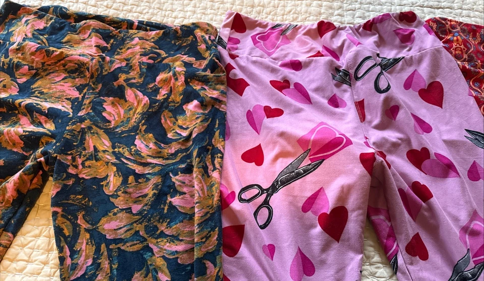 Leggings altos con curvas LuLaRoe para mujer... 4 pares por un precio... multicolor Foto 2 de 4