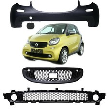 SET Smart Fortwo 453 Stoßstange vorne +Lüftungsgitter + Grill + Abdeckung 09/14-