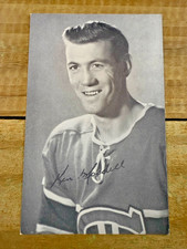 VTG 1950's Montreal Canadiens Ken Mosdell Hockey Photo Card Postcard