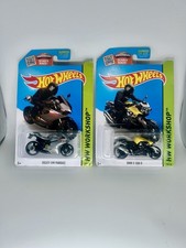 Hot Wheels Motorcycle Lot 2x - Ducati 1199 Panigale & BMW K 1300 R HW Workshop