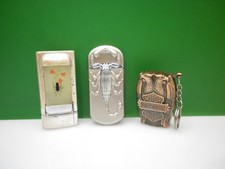 3 COLLECTABLE LIGHTERS HARLEY SCORPION BUG