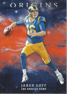 2019 Panini Origins Orange #50 Jared Goff /175 - FB