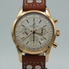 BREITLING TRANSOCEAN HERREN UHR RB0152 18K 750 MASSIV GOLD 43MM WIE NEU PAPIERE