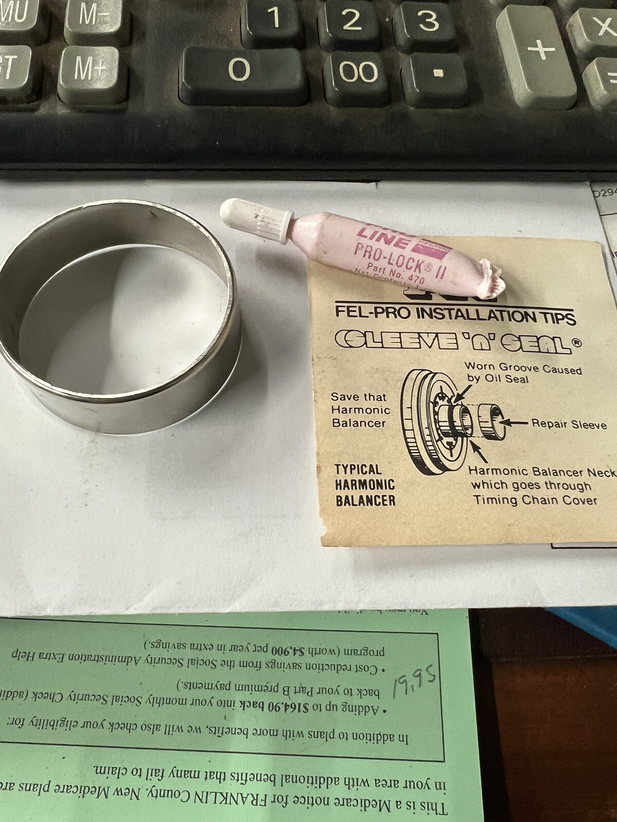 Felpro A233 Engine Harmonic Balancer Repair Sleeve eBay