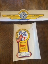 Original NOS Kiwanis Wings Decal Ford Gum Gumball Vending Machine Glass Globe