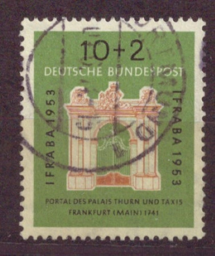 !!! BRD  IFRABA 1953  MiNr 171 gestempelt DORTMUND !!! - Bild 1 von 1