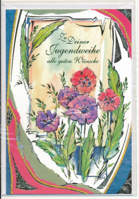 To Your Youth Consecration... Approx 11.5 x 16.9cm New Folded Card with Envelope cdg6