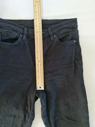 Mens Denim Jeans Topshop Moto Size W26 L32 Skinny Stretch Black 5027 - Picture 7 of 11