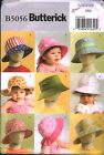 5056 Butterick Sewing Pattern Infant Baby Toddler Beach Summer Bucket Hat Oop