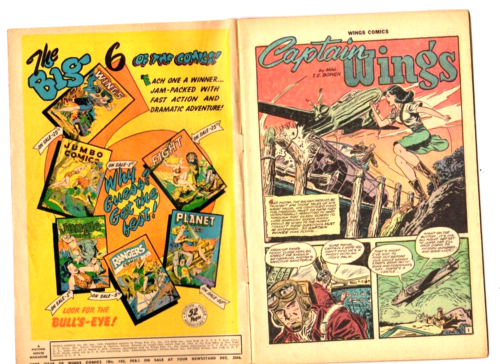 Wings Comics # 101 (VG+ 4.5) 1949. GGA cover and art. - Picture 3 of 5
