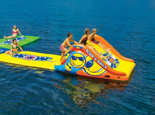 WOW Sports Giant 2 Carriles Deslizamiento N Sonrisa para Diversión en Lago y Piscina (19-2210) - Imagen 4 de 12
