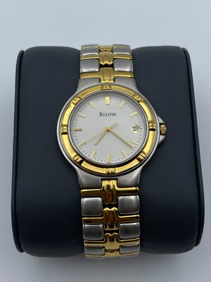 Bulova Women\'s Two-Tone Silver and Gold Watch Amazon.com: Bulova Ladies main image 4