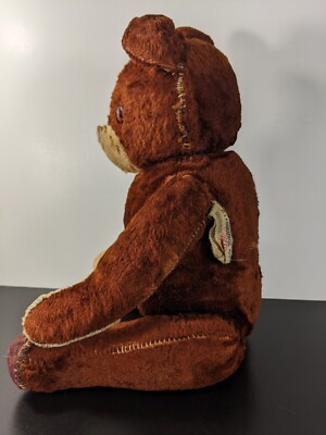 IDEAL 日本製　アンティークテディベア Vintage Ideal Toy Corp Articulated Teddy Bear, Brown, 14