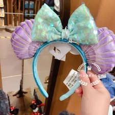Ariel Purple Iridescent Limited Party Disney Parks Minnie Ears Mermaid Headband