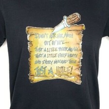 Vintage Beer Money T Shirt Mens Size Small Black 80s 1980 Iron On Made In USA