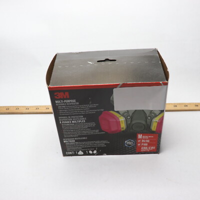 3M Multi-Purpose Respirator Plastic/Rubber Medium 62023H1-DC