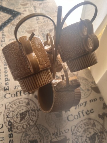 Juego de tazas de café de té 8 OZ con exhibición de árboles decoración de bar boho vintage Japón - Imagen 19 de 19