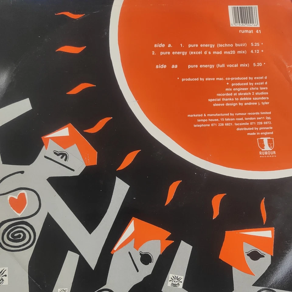 Midi Tribe - Pure Energy - Used Vinyl Record 12 - N5628z, photo 2 of 4