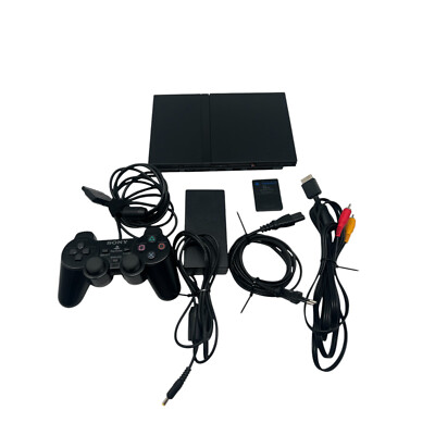 Sony Playstation 2 Konsole Slim | + Kabel + Controller + Memory Card + PS2 Spiel
