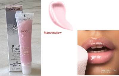 Lancome JUICY TUBES 05 Marshmallow Electro Ultra Shiny Hydrating Lip Gloss NIB