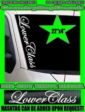 Lower Class 24 Windshield Vinyl Decal Sticker Diesel Truck Car Low Turbo Jdm Gt