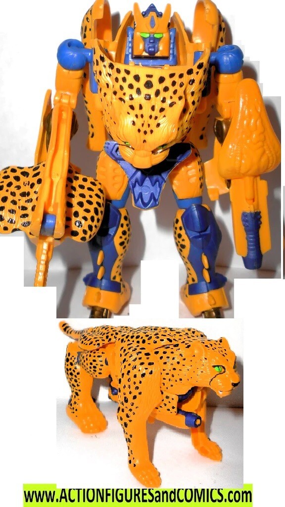 Transformers Beast Wars 1996 CHEETOR complete 1995 vintage green eyes cheetah