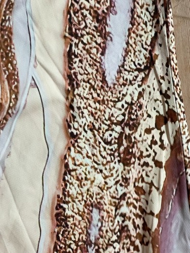 Jumpsuit Overall Playsuit beige braun Muster Jersey Spitze 70er vintage 44 46 48 - Bild 17 von 17