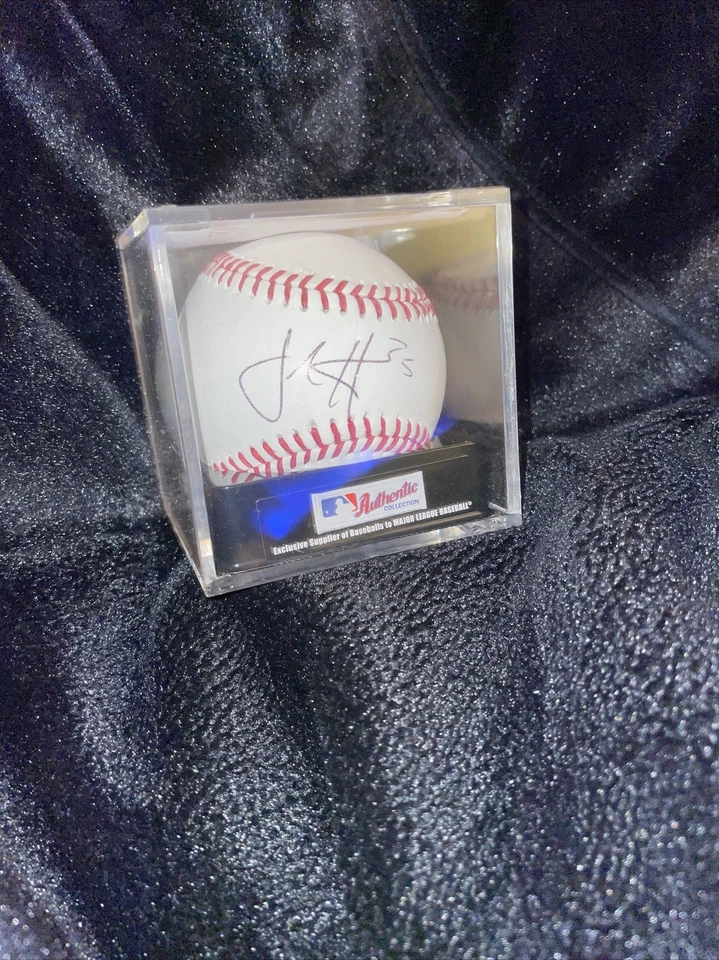 Josh Harrison Pittsburgh Pirates signed baseball / Case Included / Jay Hay - Image 4 of 4