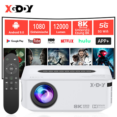 8K UHD 1080P LED Beamer Full HD Heimkino 12000 Lumen Mini Heimkino WIFI Android
