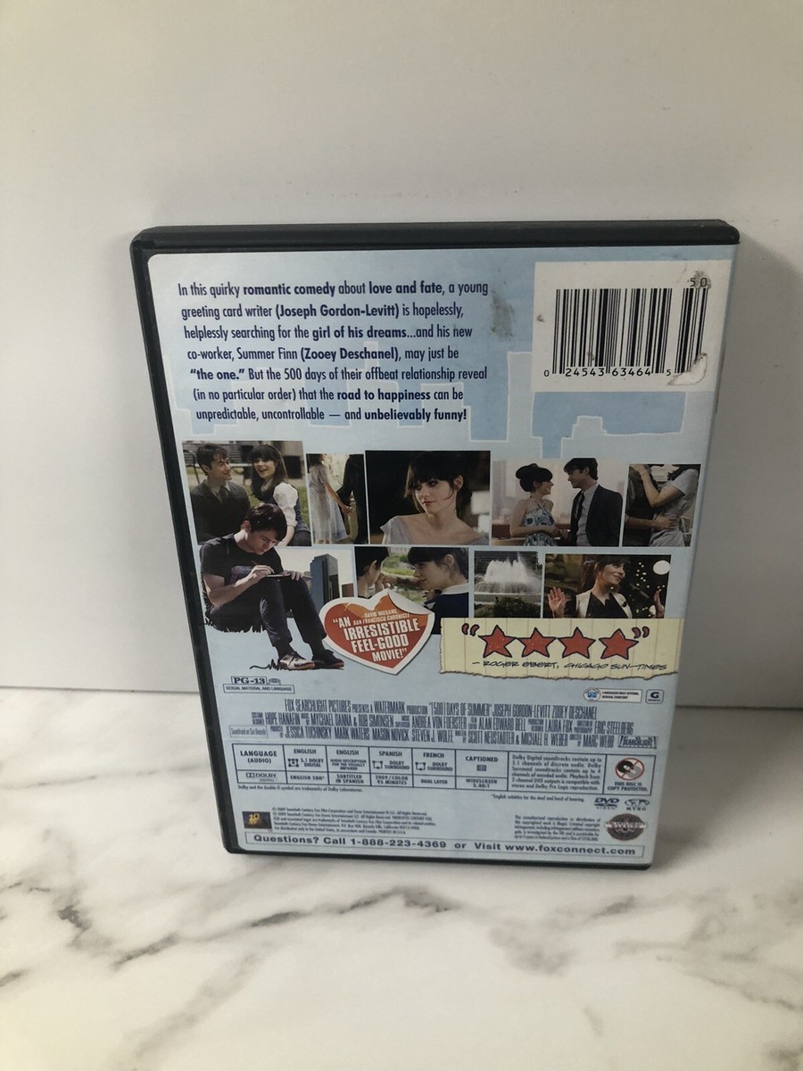 500) Days Of Summer (DVD, 2009)