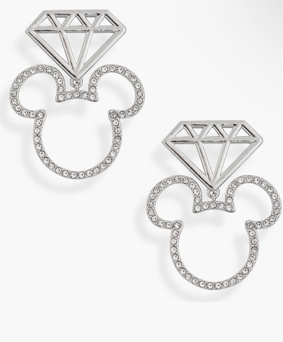 Baublebar x Disney Mickey Mouse Diamons Outline Drop Earring