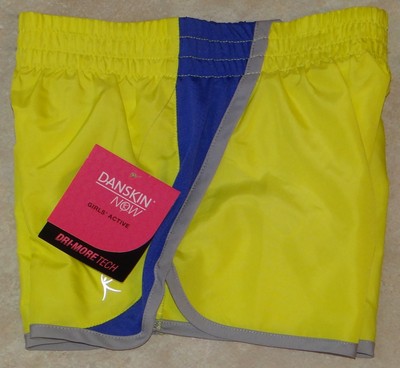 Girls Danskin Now Running Shorts w/Inner Brief: XS-S-M-L-XL
