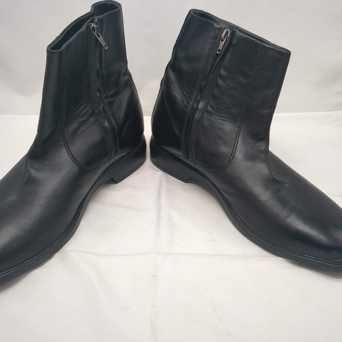 Cole Haan Black Leather Waterproof Side Zip Boots NikeAir  display picture 3