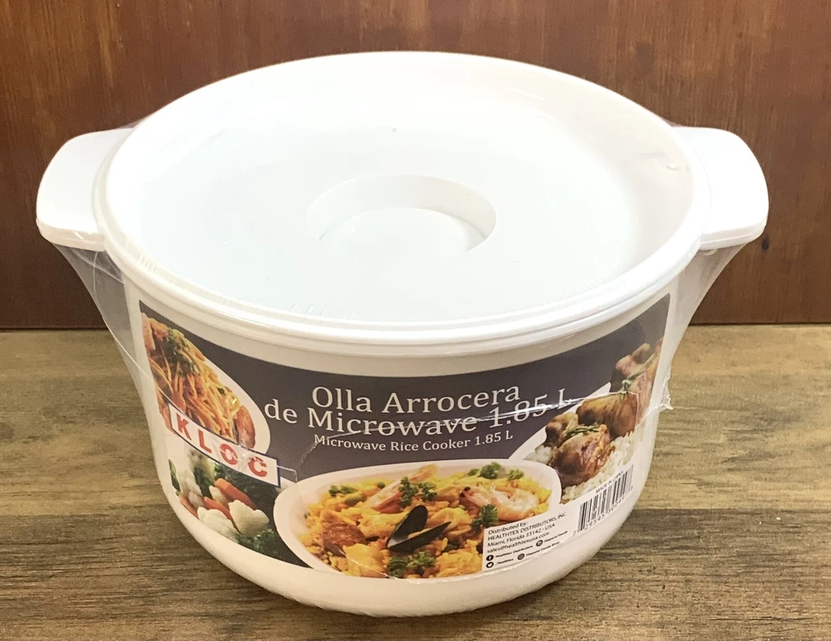 Microwave Rice Cooker Dishwasher Safe,1.85L / OLLA ARROCERA MICROWAVE KLOC