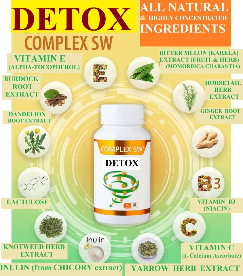 PREMIUM WHOLE BODY DETOX LIVER GUT PANCREAS CLEANSE, PREBIOTICS BITTER