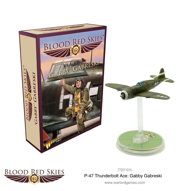 Gabby' Gabreski P-47 Thunderbolt Ace Pilot US Blood Red Skies Warlord Games