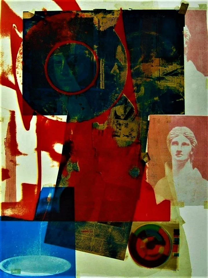 Litografía clásica MCM POP ESCASA ROBERT RAUSCHENBERG VINTAGE 1968 ¡Guau! Foto 3 de 3