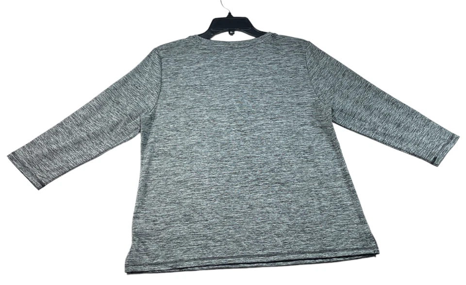 Camisa de Entrenamiento Karen Scott Mujer Talla Mediana Gris Absorbe Humedad Nueva Foto 2 de 4