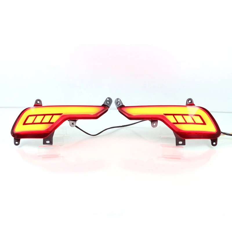 LED Rear Bumper Reflector Fog Brake Turn Indicator Lights For Hyundai Santa Fe - Image 4 of 4