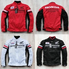 New Men's Honda Motorcycle Jacket Four Season Mesh Motorbike Riding Biker Jacket