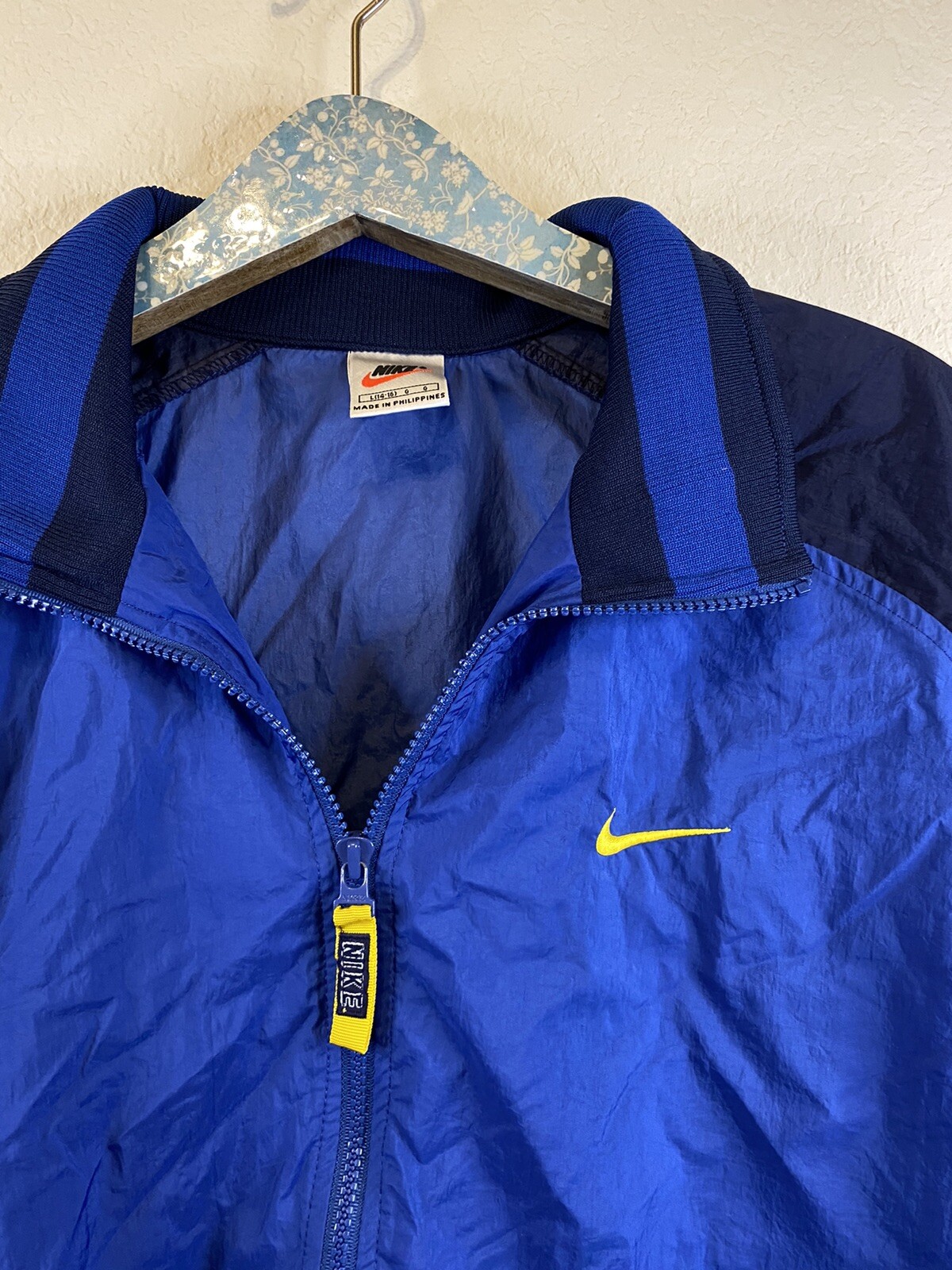 Yellow Windbreaker Anorak Zip Jacket 