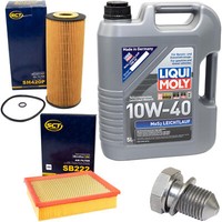 MotoröL Filter Set 10W40 5 Liter + ÖLablassschraube FüR Audi A4 Avant 1.9 B5 TDI